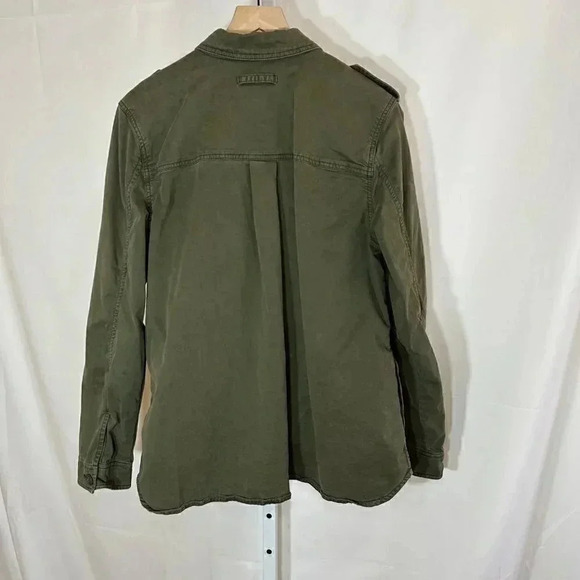 Gap Shacket Size Large Green Utility Cargo Women’s Shirt Jacket Utility Army - Picture 2 of 9